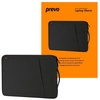 Prevo 14 Inch Laptop Sleeve, Side Pocket, Cushioned Lining, Black Image