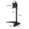 PixL Single Monitor Arm Desk Stand, For Screens up to 32``, Max Weight 10Kg, Freestanding, Height Adjustable, Pivot, Swivel 360 Image