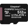 Kingston 512GB Canvas Select Class 10 UHS-I speeds Up to 80 MB/s Read  (Micro SD with SD Adapter Included) Image