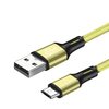 Generic USB Female A - USB Micro B Adapter - Braided - GOLD Image