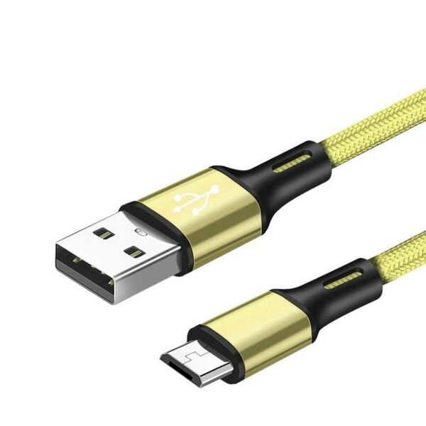 Generic USB Female A - USB Micro B Adapter - Braided - GOLD