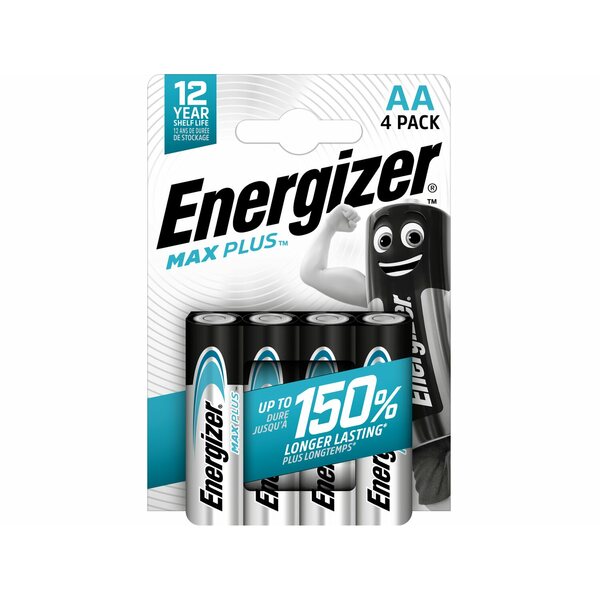 Energizer MAX PLUS 4 Pack AA Batteries 1.5v