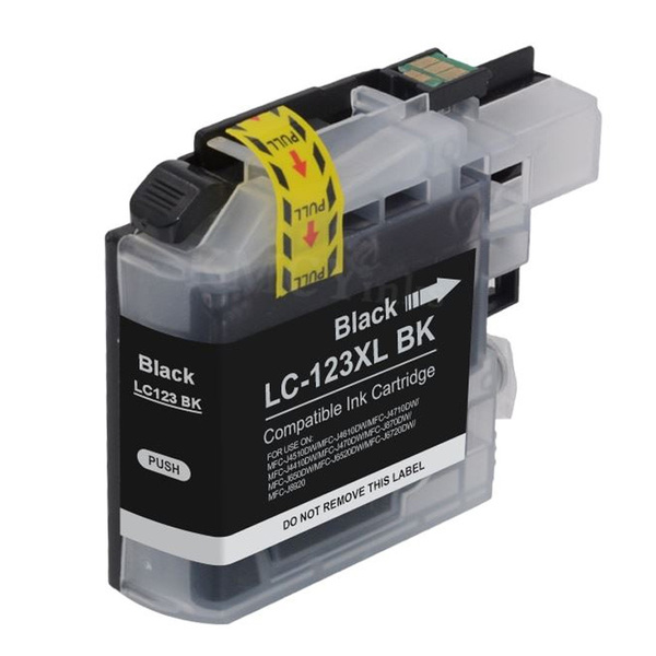 Compatible Inks  Black Compatible Brother Ink Cartridge LC123XL / LC125