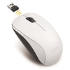 Genius  Wireless Mouse, 2.4 GHz with USB Pico Receiver, Adjustable DPI levels up to 1200 DPI, 3 Button with Scroll Wheel, Ambidextrous Design, White Image