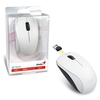 Genius  Wireless Mouse, 2.4 GHz with USB Pico Receiver, Adjustable DPI levels up to 1200 DPI, 3 Button with Scroll Wheel, Ambidextrous Design, White Image