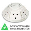 PHILEX  6-Way Surge Protected PowerDome 1m Cable Image