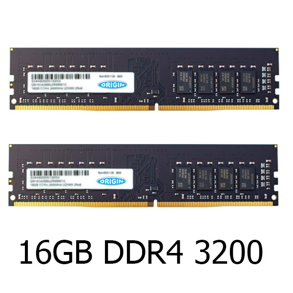 Origin Storage Origin 16GB Kit - No Heatsink (2 x 8GB) DDR4 3200MHz DIMM System Memory