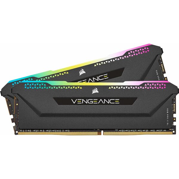 Corsair Vengeance RGB Pro SL 32GB Kit (2 x 16GB), DDR4, 3600MHz (PC4-28800), CL18, XMP 2.0, Black
