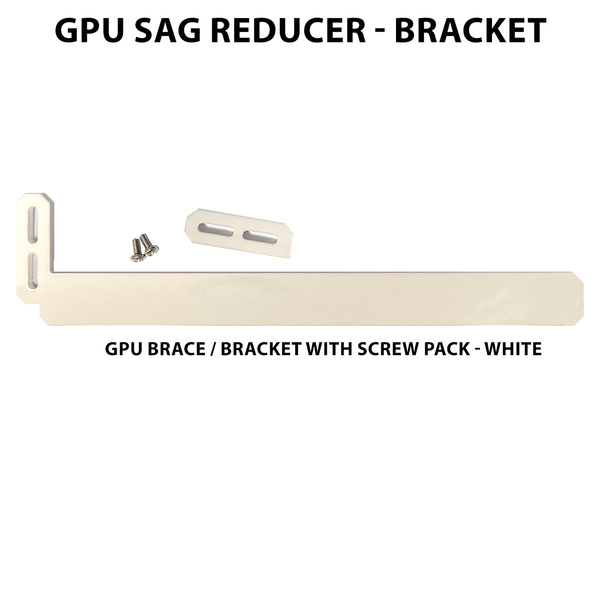 Falcon Value  GPU Brace / bracket with screw pack - White